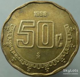 Мексика Мексика ^/--/^ Мексика 50 сентаво 1998      3 /--/ м ^_^^^ Мексика 50 сентаво 1998 3 /--/ м - фото фото фото