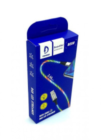 Кабелі Кабели ^/--/^ USB кабель, що світиться DENMEN D /--/ 25 /--/ V 2.4 /--/ A RGB LED Micro USB ^_^^^ USB-кабель DENMEN D /--/ 25 /--/ V 2. RGB LED Micro USB - фото фото фото