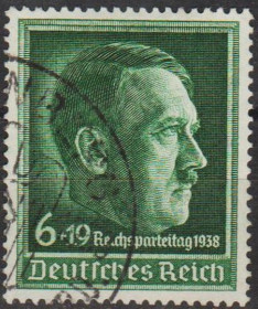 Третій Рейх (-) Третий Рейх (-) ^/--/^ 1938 - Рейх - Партз&amp;apos;їзд в Нюрнберзі Mi.672 _5,50 € _ гаш ^_^^^ 1938 - Рейх - Партс&amp;apos;езд в Нюрнберге Mi.672 _5,50 € _ гаш - фото фото фото