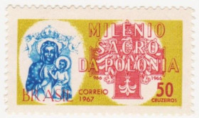 Південна Америка Южная Америка ^/--/^ Бразилия 1967  г. № 1143 ** ^_^^^ Бразилія 1967 No 1143 ** - фото фото фото
