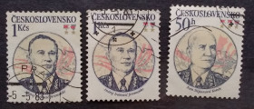 Історія та особистості История и личности ^/--/^ Чехословакия 1983 г - Командиры Советской Армии, гаш, 4 шт  (см.фото) ^_^^^ Чехословаччина 1983 — Командири Радянської Армії - фото фото фото