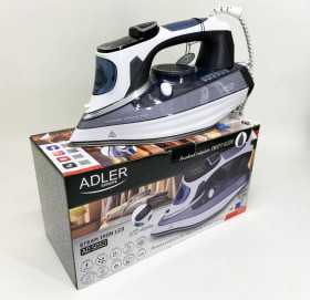 Праски Утюги ^/--/^ Парова праска Adler AD 5053 — 3000 Вт, паровий насос, керамічна підошва, вертикальне відпарювання ^_^^^ Паровая праска Adler AD 5053 — 3000 Вт, паровой насос, керамическая подошва, вертикальное отпаривание - фото фото фото