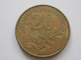 Греція Греция ^/--/^ Греция 20 драхм 1990 года #19237 ^_^^^ Греція 20 драхм 1990 #19237 - фото фото фото