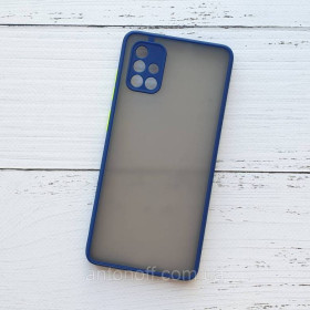 Зарядні пристрої Зарядные устройства ^/--/^ Чохол для Samsung Galaxy A /--/ 71 (A /--/ 715) силіконовий, пластиковий, синій, Newtop ^_^^^ Чехол Samsung Galaxy A /--/ 71 / A /--/ 715 для телефона Newtop Синий - фото фото фото