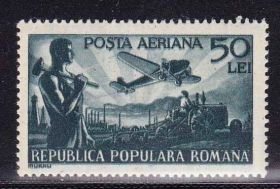 Транспорт Транспорт ^/--/^ Транспорт. Авиация.  Румыния 1948 г  MNH - ^_^^^ Транспорт. Авіація. Румунія 1948 MNH - фото фото фото