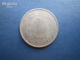 Китай Китай ^/--/^ Монета 1 доллар Гонг-Конг Гонконг 1998 ^_^^^ Монета 1 долар Гонг-Конг Гонконг 1998 - фото фото фото
