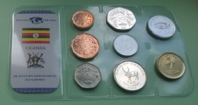 Уганда Уганда ^/--/^ Набор монет УГАНДА з серии Das Geld Der Welt блистер запайка пластик набір ^_^^^ Набор монет УГАНДА из серии Das Geld Der Welt блистер запайка пластик набор - фото фото фото