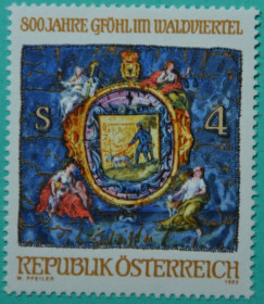 Інше Другое ^/--/^ Австрия Геральдика город Гфёль 1982 ^_^^^ Австрія Геральдика місто Гфель 1982 - фото фото фото