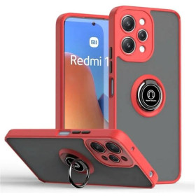 Чохли, бампера Чехлы, бампера ^/--/^ Чохол Fiji Colorframe для Xiaomi Redmi 12 5 /--/ G матовий бампер з кільцем підставкою Red ^_^^^ Чехол Fiji Colorframe для Xiaomi Redmi 12 5 /--/ G матовый бампер с кольцом подставкой Red - фото фото фото