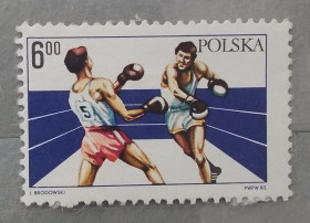 Спорт Спорт ^/--/^ Польша 1983 г - 60-летие Польского союза боксеров, негаш ^_^^^ Польща 1983 - 60-річчя Польського союзу боксерів, негаш - фото фото фото