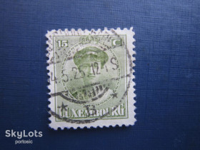 Бенілюкс Бенилюкс ^/--/^ Марка Люксембург 1924 стандарт герцогиня Шарлота 15 сант гаш - фото фото фото