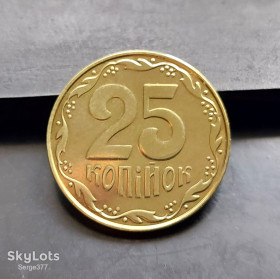 Обігові Обиходные ^/--/^ MN Україна 25 копійок 2015 р. _2 ^_^^^ MN Украина 25 копеек 2015 г. - фото фото фото