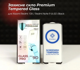 Плівки для екранів Пленки для экранов ^/--/^ Захисне скло Premium Tempered Glass для Xiaomi Redmi 10 /--/ X / Redmi Note 9  (6.53&amp;apos;) Black ^_^^^ Захисне скло Premium Tempered Glass для Xiaomi Redmi 10 /--/ X / Redmi Note 9 (6.53&amp;apos;) Black - фото фото фото