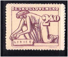 Чехословаччина Чехословакия ^/--/^ Чехословакия    MNH - Лидице ^_^^^ Чехословаччина MNH - Лідіце - фото фото фото