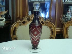 Інше Другое ^/--/^ Старинный Графин Цветное Стекло Германия ^_^^^ Старовинний Графін Кольорове скло Німеччина - фото фото фото