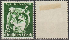 Третій Рейх (-) Третий Рейх (-) ^/--/^ 1941 - Рейх - День марки Mi.762 * ^_^^^ 1941 - Рейх - День марки Mi.762 - фото фото фото