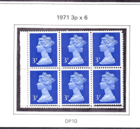 Інші країни Другие страны ^/--/^ Великобритания  стандарт  1971 г  MNH - HM QE-II - лист из буклета ^_^^^ Великобританія стандарт 1971 р MNH - HM QE-II - лист з буклету - фото фото фото