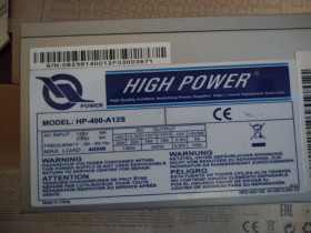 Блоки живлення Блоки питания ^/--/^ Блок живлення для ПК High Power HP-400-A 12 /--/ S  (Active PFC, 400 /--/ W) ^_^^^ Блок питания для ПК HighPower 400 /--/ W - фото фото фото