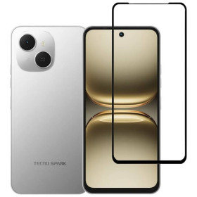 Чохли, бампера Чехлы, бампера ^/--/^ Захисне скло LUX для Tecno Spark 40 /--/ C (KM /--/ 4 /--/ k) повна проклейка чорний ^_^^^ Защитное стекло LUX для Tecno Spark 40 /--/ C (KM /--/ 4 /--/ k) полная проклейка черный - фото фото фото