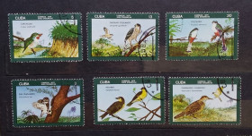 Фауна Фауна ^/--/^ Куба 1976 г - эндемичные птицы, гаш, 7 шт  (см.фото) ^_^^^ Куба 1976 р. - ендемічні птахи, гаш - фото фото фото