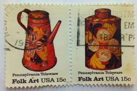 Північна Америка Северная Америка ^/--/^ США 1979 Посуда, Пенсильвания, сцепка, гашеная ^_^^^ США 1979 Посуд, Пенсільванія, зчіпка, гашена - фото фото фото