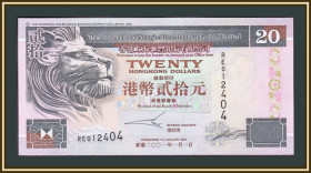 Інші Другие ^/--/^ Гонконг 20 долларов 2001 P-201  (201 /--/ d.4) UNC ^_^^^ Гонконг 20 доларів 2001 P-201 (201 /--/ d.4) UNC - фото фото фото