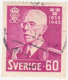 Скандинавія Скандинавия ^/--/^ Швеция 1943 г. № 301 гашеная ^_^^^ Швеція 1943 р. No 301 гашена - фото фото фото