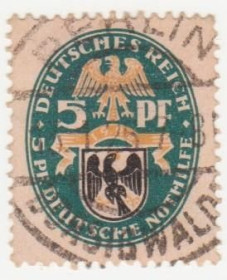 Веймарська республіка Веймарская республика ^/--/^ Германия   ( Рейх) 1925 г. №  373 гашеная ^_^^^ Німеччина (Рейх) 1925 р. No 373 гашена - фото фото фото