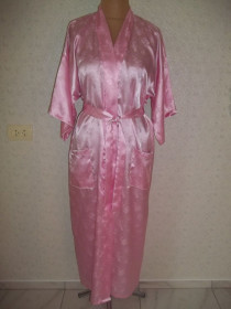 Халати Халаты ^/--/^ Prom       ( 50 р ) Pure silk  Женский халат из натурального шелка  атласный   Новый ^_^^^ Pure silk Жіночий халат атласний Новий - фото фото фото