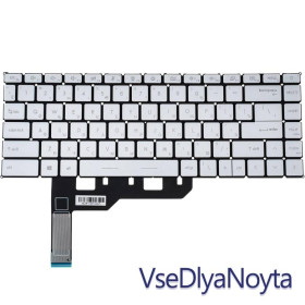 Клавіатури Клавиатуры ^/--/^ Клавиатура для ноутбука MSI (Modern 14 B) rus, white,  подсветка клавиш, без фрейма ^_^^^ Клавіатура для ноутбука MSI (Modern 14 B) rus, white, підсвічування клавіш, без фрейму - фото фото фото