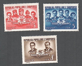 Балканський півострів Балканский полуостров ^/--/^ Албания  (1950) 6-я годовщина освобождения ^_^^^ Албанія (1950) 6-та річниця визволення - фото фото фото