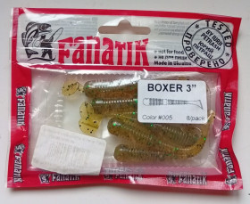 Воблери, принади Воблеры, приманки ^/--/^ Силиконовые приманки Fanatik Boxer 3, 005  (7 штук)  (новые) ^_^^^ Силіконові приманки Fanatik Boxer 3, 005 (7 штук) (нові) - фото фото фото