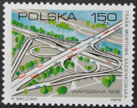 Інше Другое ^/--/^ Польша Архитектура Лазенковский мост 1974 ^_^^^ Польща Архітектура Лазенківський міст 1974 - фото фото фото