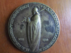 Європа Европа ^/--/^ Настольная медаль Австро- Венгрия 1038-1938 ^_^^^ Настільна медаль Австро-Угорщина 1038-1938 - фото фото фото