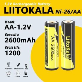 Ліхтарі, ліхтарики Фонари, фонарики ^/--/^ Аккумулятор LiitoKala Ni-26 / AA 1.2 /--/ v 2600 /--/ mAh ^_^^^ Акумулятор LiitoKala Ni-26 / AA 1.2 /--/ v 2600 /--/ mAh - фото фото фото