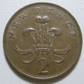 Єлизавета II (після ) Елизавета II (после ) ^/--/^ Велика Британія 2 нових пенса 1980 року 40474 ^_^^^ Великобритания 2 новых пенса 1980 года 40474 - фото фото фото