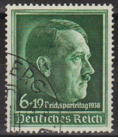 Третій Рейх (-) Третий Рейх (-) ^/--/^ 1938 - Рейх - Партз&amp;apos;їзд в Нюрнберзі Mi.672 _5,50 € _ гаш ^_^^^ 1938 - Рейх - Партс&amp;apos;езд в Нюрнберге Mi.672 _5,50 € _ гаш - фото фото фото