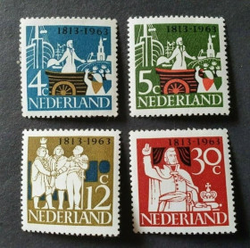 Інше Другое ^/--/^ Нидерланды 150 лет Независимости  1963 ^_^^^ Нідерланди 150 років Незалежності 1963 - фото фото фото