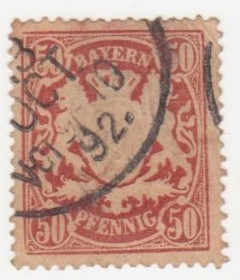 Німецька імперія (-) Германская империя (-) ^/--/^ Германия 1888 г. № 71 гашеная ^_^^^ Німеччина 1888 р. No 71 гашена - фото фото фото