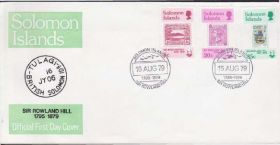 Австралія і океанія Австралия и океания ^/--/^ Соломоновы о-ва 1979 МИНИСТР РОУЛЭНД ХИЛЛ СОЗДАТЕЛЬ ПОЧТОВОЙ МАРКИ ПОЧТА КПД Mi.381-383 ^_^^^ Соломонові о-ви 1979 МІНІСТР РОУЛЕНД ХІЛЛ СТВОР ПОШТОВОЇ МАРКИ ПОШТА ККД Mi.381-383 - фото фото фото
