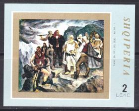 Балканський півострів Балканский полуостров ^/--/^ Албания  1971 г   MNH блок -  история ^_^^^ Албанія 1971 MNH блок - історія - фото фото фото