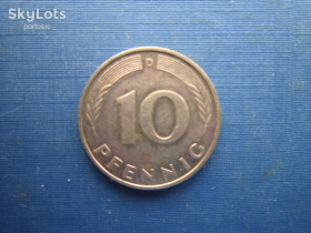 НДР, ФРН ГДР, ФРГ ^/--/^ Монета 10 пфенігів Німеччина ФРН 1989 D ^_^^^ Монета 10 пфеннигов Германия ФРГ 1989 D - фото фото фото