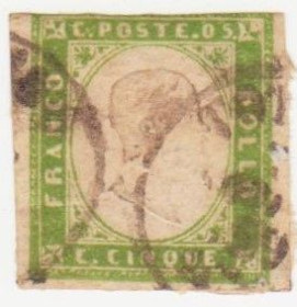 Італія, Ватикан Италия, Ватикан ^/--/^ Италия   ( Сардиния )1855  г.№ 10 а  гашеная ^_^^^ Італія ( Сардинія) 1855 р. No 10 а гашена - фото фото фото