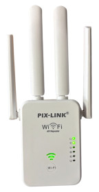 Wi-Fi адаптери Wi-Fi адаптеры ^/--/^ Репітер WiFi Pix Link 2.4 GHz підсилювач сигналу вай фай ретранслятор розширювач інтернету 300 Мбіт 4 антени точка доступу WPS ^_^^^ Репитер WiFi усилитель расширяющий сигнал вай фай ретранслятор точка доступа к интернету Pix-Link LW-WR /--/ 09 - фото фото фото
