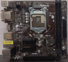Материнські плати Материнские платы ^/--/^ Материнська плата ASRock H /--/ 81 /--/ M-ITX / Socket 1150/ MiniITX / 2 x DDR /--/ 3  / б/в ^_^^^ Материнская плата ASRock H /--/ 81 /--/ M-ITX / Socket 1150/ MiniITX / 2 x DDR /--/ 3 / б/в - фото фото фото