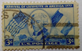 Північна Америка Северная Америка ^/--/^ США 1952 Жильбер Лафайет, гашеная ^_^^^ 1952 — Жильбер Лафайєт, гашена - фото фото фото