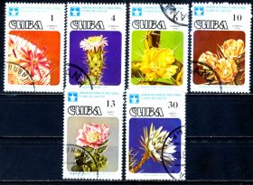 Флора Флора ^/--/^ Куба. Цветы кактуса  (серия) 1978 г. ^_^^^ Куба. Квіти. Кактуси (серія) 1978 - фото фото фото