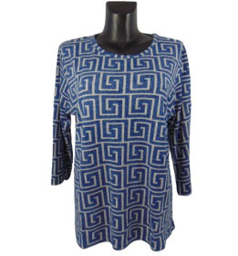Кофти Кофты ^/--/^ Женский джемпер Rbossi 1133 2 /--/ XL-3 /--/ XL синий ^_^^^ Жіночий джемпер Rbossi 1133 2 /--/ XL-3 /--/ XL синій - фото фото фото