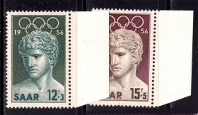 Інше Другое ^/--/^ СААР / SAAR  1956 г MNH - олимпика ^_^^^ СААР / SAAR 1956 MNH - олімпіка - фото фото фото
