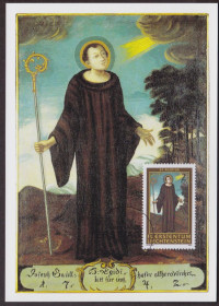 Європа Европа ^/--/^ Лихтенштейн 2004 СВЯТОЙ ST.AGIDIUS ЖИВОПИСЬ ИСКУССТВО КАРТИНА ПОРТРЕТ ХРИСТИАНСТВО КМ Mi.1346 EUR 5 ^_^^^ Ліхтенштейн 2004 Святий ST.AGIDIUS ЖИВОПИС МИСТЕЦТВО КАРТИНА ПОРТРЕТ ХРИСТИАНСТВО КМ Mi.1346 EUR 5 - фото фото фото